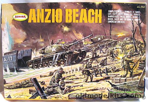 Aurora 1/87 Anzio Beach Diorama, 339-200 plastic model kit